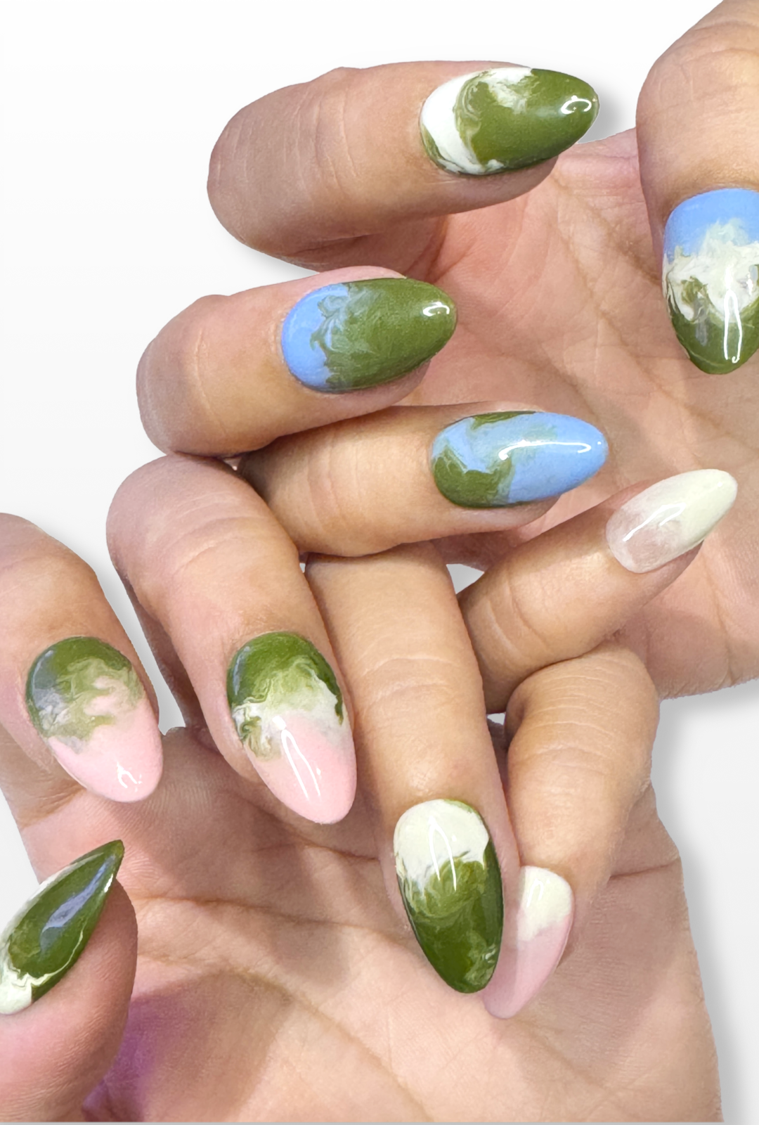 butterfly pea matcha latte